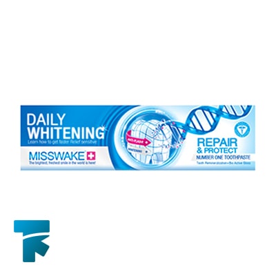خمیر دندان میسویک (MISSWAKE) مدل Daily Whitening حجم 100 میلی لیتر