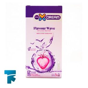 کاندوم میوه ای ایکس دریم (X Dream) مدل Flavour Wave بسته 12 عددی
